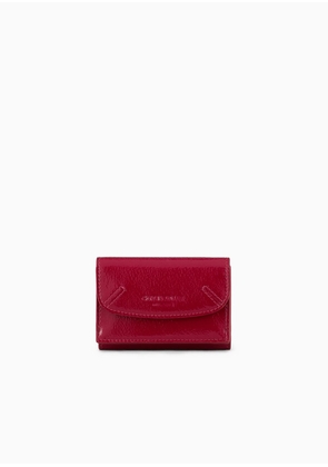 OFFICIAL STORE La Prima Mini Tri-fold Wallet In Crinkled Patent Leather