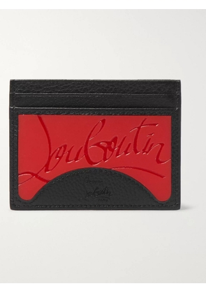 Christian Louboutin - Logo-Debossed Rubber and Leather Cardholder - Men - Black