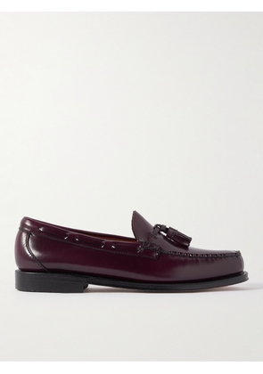 G.H. Bass & Co. - Weejuns Heritage Larkin Glossed-Leather Tasselled Loafers - Men - Burgundy - UK 6