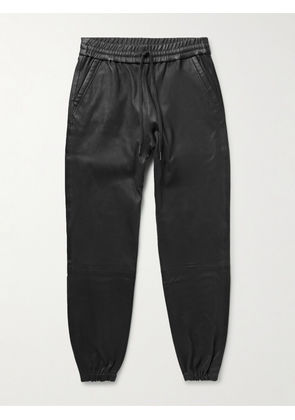 John Elliott - LA Tapered Leather Sweatpants - Men - Black - S