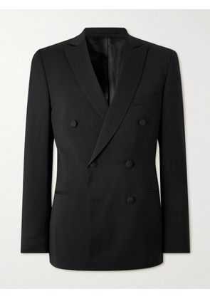 Mr P. - Double Breast Wool Tuxedo Jacket - Men - Black - 36