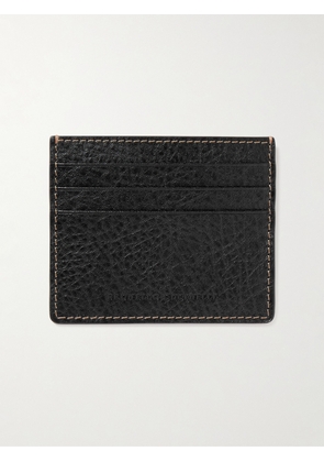 Brunello Cucinelli - Full-Grain Leather Cardholder - Men - Black