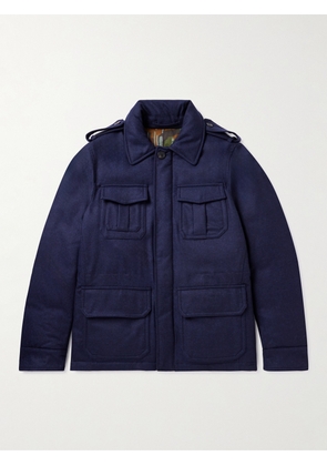 Incotex - Montedoro Padded Wool-Twill Down Field Jacket - Men - Blue - IT 46