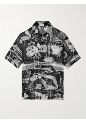 Off-White - X Ray Printed Silk-Chiffon Shirt - Men - Black - M