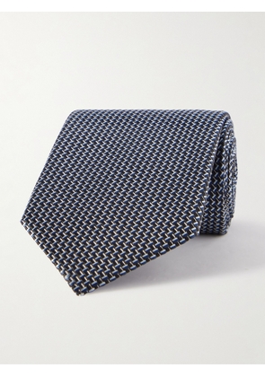 TOM FORD - 8cm Striped Silk Tie - Men - Blue