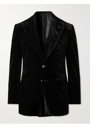 TOM FORD - Atticus Metallic Velvet Tuxedo Jacket - Men - Black - IT 48