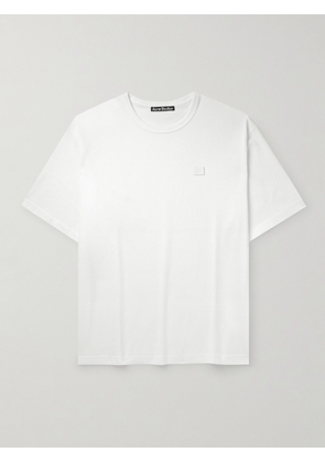 Acne Studios - Exford Logo-Appliquéd Cotton-Jersey T-Shirt - Men - White - XS