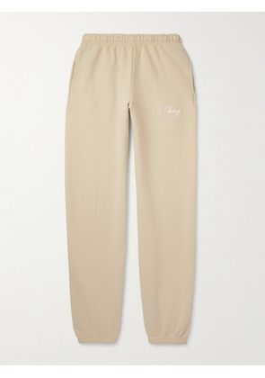 Cherry Los Angeles - Straight-Leg Logo-Embroidered Cotton-Jersey Sweatpants - Men - Neutrals - XS