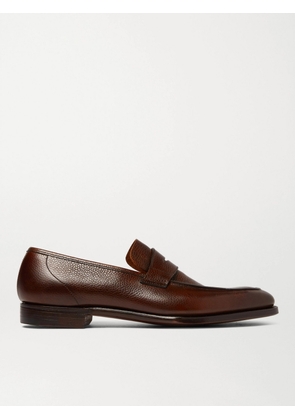George Cleverley - George Full-Grain Leather Penny Loafers - Men - Brown - UK 7