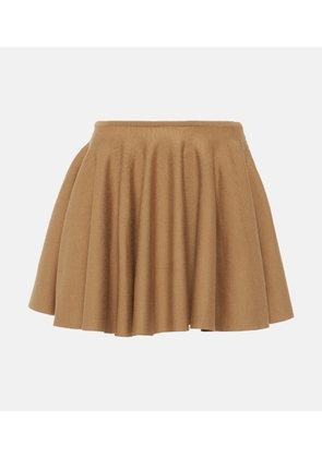 Khaite Ulli wool-blend miniskirt