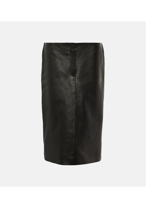 Magda Butrym Leather midi skirt