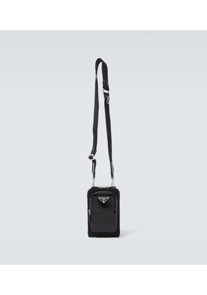 Prada Re-Nylon and leather phone pouch