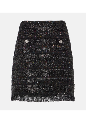 Giambattista Valli Sequined tweed miniskirt
