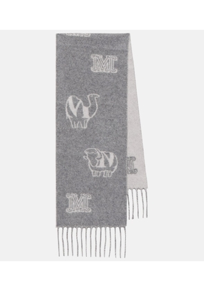Max Mara Anima jacquard cashmere scarf