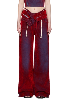 Ottolinger Red Double Fold Jeans