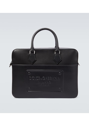 Dolce&Gabbana Embossed leather briefcase