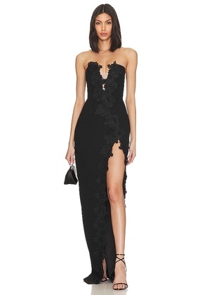 SAU LEE Florence Dress in Black. Size 2, 4, 6.