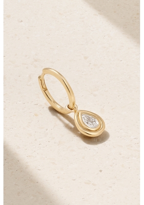 Gemella - Double Bubble 18-karat Gold Diamond Single Hoop Earring - One size