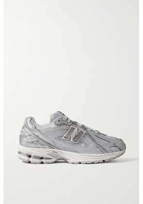 New Balance - 1906 Metallic Faux Leather-trimmed Mesh Sneakers - Gray - US4,US4.5,US5,US5.5,US6,US6.5,US7,US7.5,US8,US8.5,US9,US9.5,US10,US10.5,US11