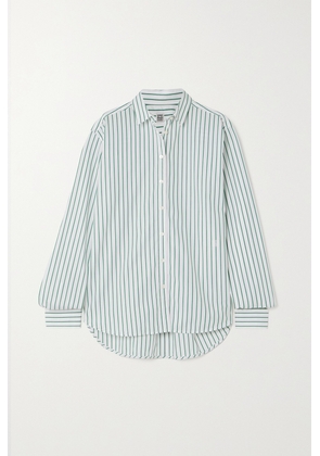 TOTEME - Signature Striped Cotton-poplin Shirt - White - DK32,DK34,DK36,DK38,DK40,DK42