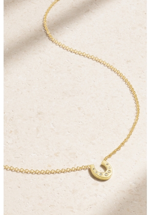 Jennifer Meyer - Mini Horseshoe 18-karat Gold Diamond Necklace - One size