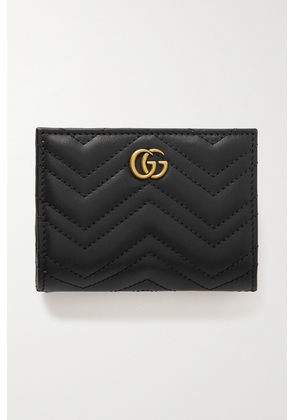 Gucci - Gg Marmont 2.0 Embellished Matelassé Leather Wallet - Black - One size