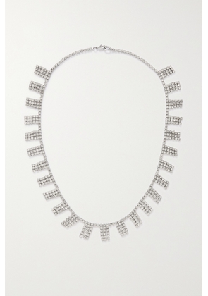 Roxanne Assoulin - On The Fringe Silver-tone Crystal Necklace - One size