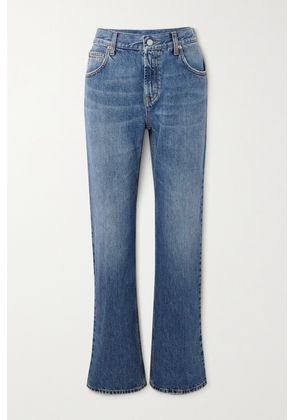 Gucci - Horsebit-detailed High-rise Straight-leg Jeans - Blue - 24,25,26,27,28,29,30