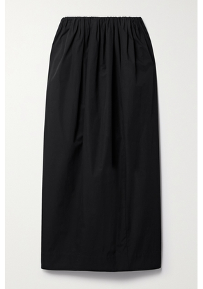 Mara Hoffman - + Net Sustain Billie Organic Cotton-poplin Midi Skirt - Black - xx small,x small,small,medium,large,x large