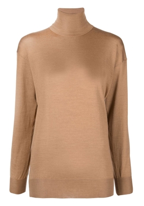 TOM FORD high-neck knitted top - Neutrals