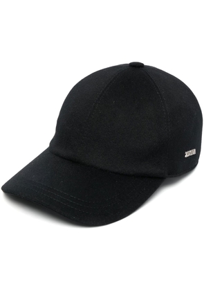Zegna logo-patch baseball cap - Black