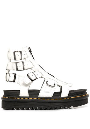 Dr. Martens Olson zipped leather sandals - White