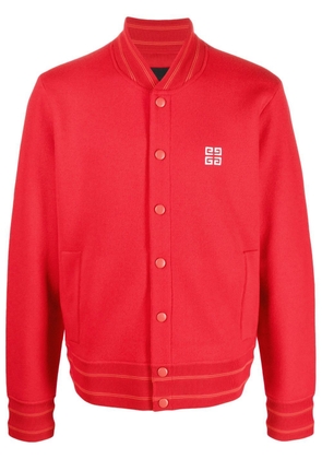 Givenchy appliqué-logo bomber jacket - Red
