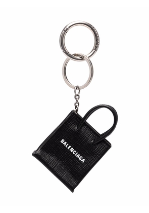 Balenciaga mini shopping keyring - Black