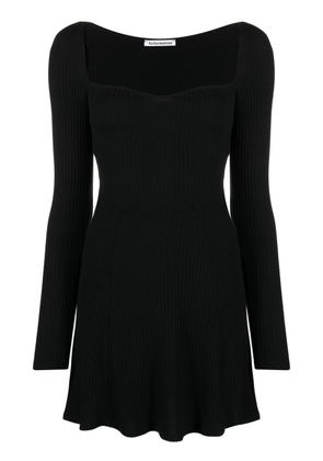 Reformation Bruno long-sleeve knit dress - Black