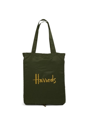Harrods Recycled Logo Pocket Shopper Bag
