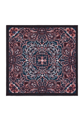Eton Silk Enlarged-Paisley Pocket Square