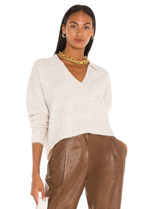 Central Park West Robbie Sweater in Neutral. Size M, S, XS.