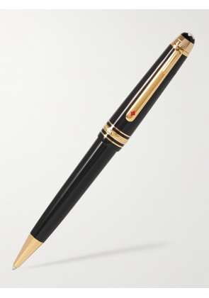 Montblanc - Meisterstück Around the World in 80 Days Medium Resin and Gold-Plated Ballpoint Pen - Men - Black