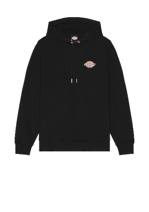 Dickies Chest Hit Logo Hoodie in Black - Black. Size M (also in L, XL/1X).