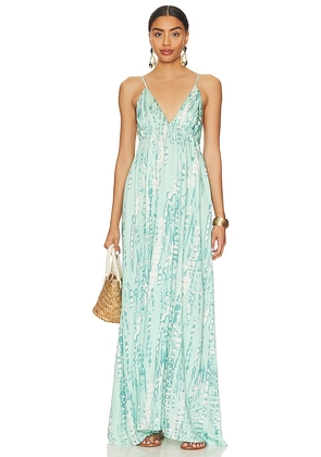 Tiare Hawaii Gracie Maxi Dress Naturals in Baby Blue. Size S-M.