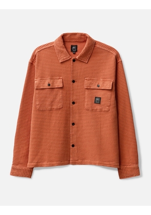WAFFLE BUTTON FRONT SHIRT