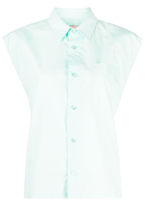 BAPY BY *A BATHING APE® cap-sleeves cotton-blend shirt - Green