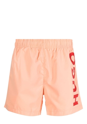 HUGO logo-print swim shorts - Pink