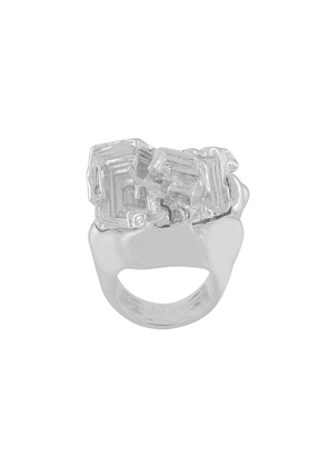 Coup De Coeur Vortex Stone ring - Metallic