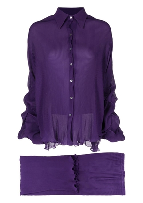 Baruni Ausha shirt & trousers set - Purple
