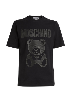 Moschino Logo Print Bear T-Shirt