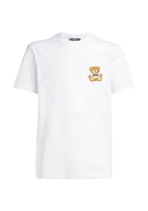 Moschino Cotton Bear-Patch T-Shirt