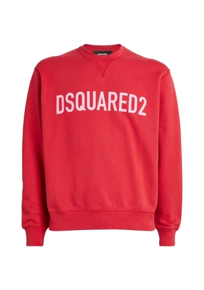 Dsquared2 Cotton Logo Crew-Neck Sweater