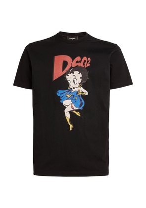 Dsquared2 X Betty Boop Cotton T-Shirt